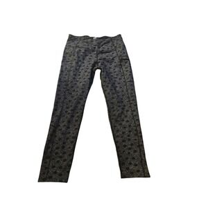 Title‎ Nine Black Grey Patterned Activewear Leggings Women's Size Medium
